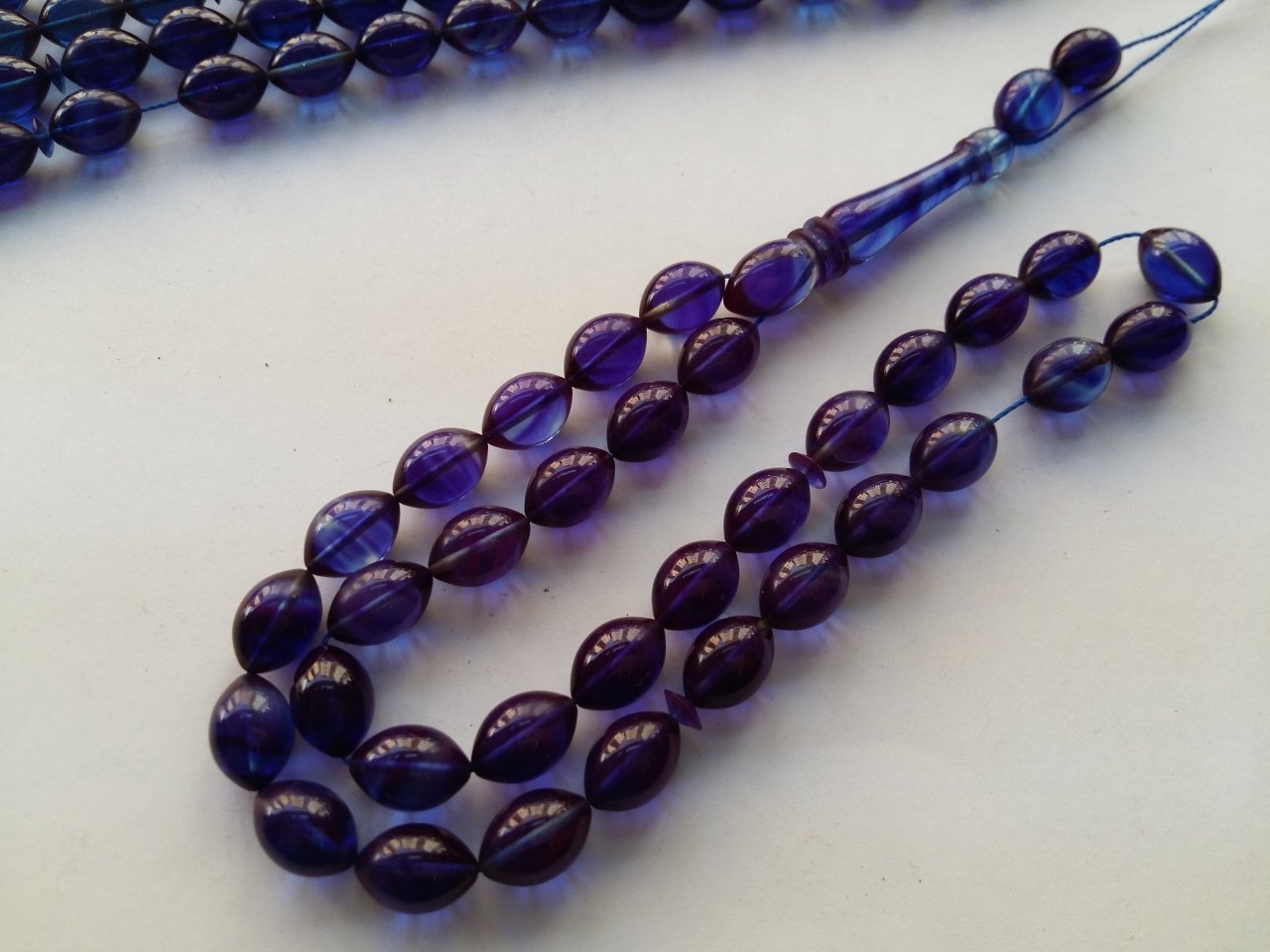 Özel İşçilikli Ateş Kehribar Tesbih