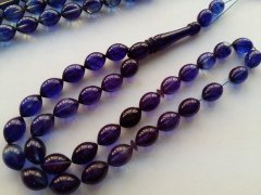 Özel İşçilikli Ateş Kehribar Tesbih