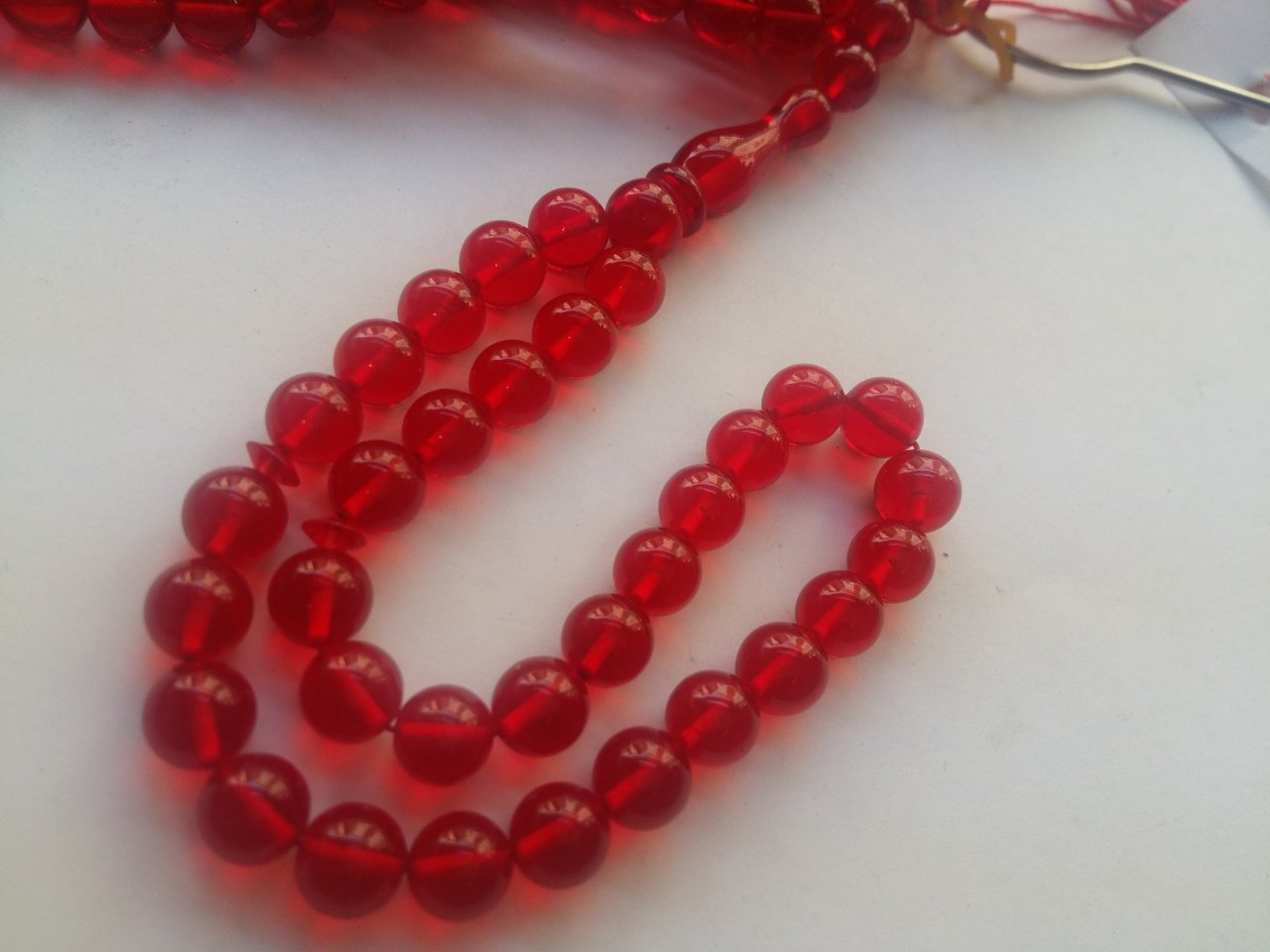 Küre Kesim Ateş Kehribar Tesbih