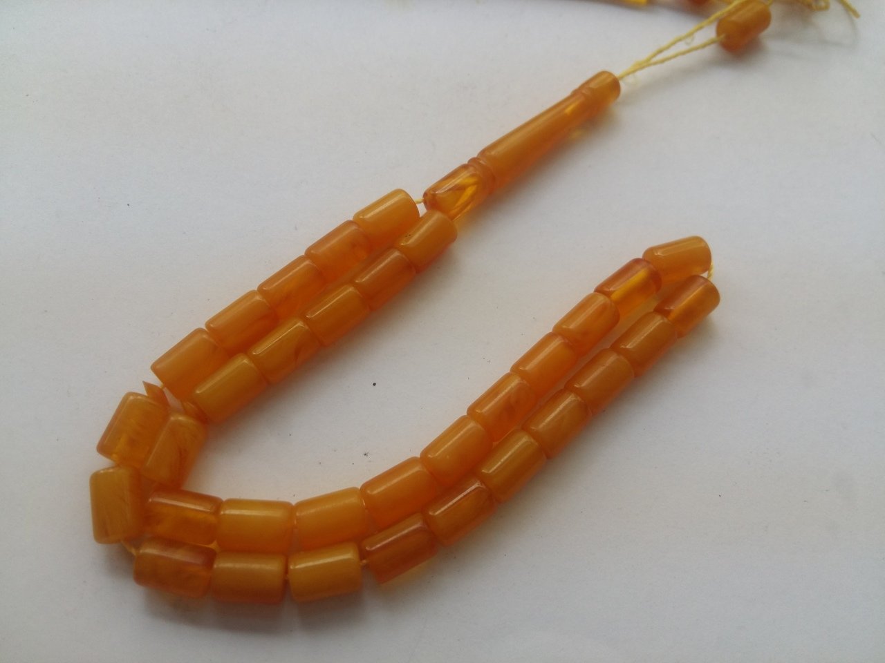 Hareli Kesme Model Sıkma Kehribar Tesbih