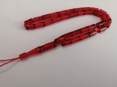 Kesme Model Hareli Sıkma Kehribar Tesbih