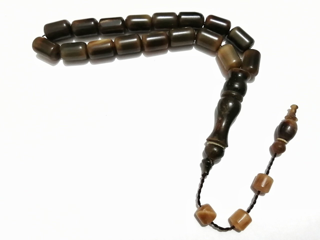 Sistem Püsküllü Kapsül Kesim Kızıl Koç Boynuzu Tesbih