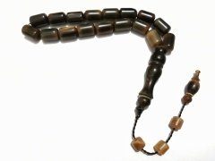 Sistem Püsküllü Kapsül Kesim Kızıl Koç Boynuzu Tesbih