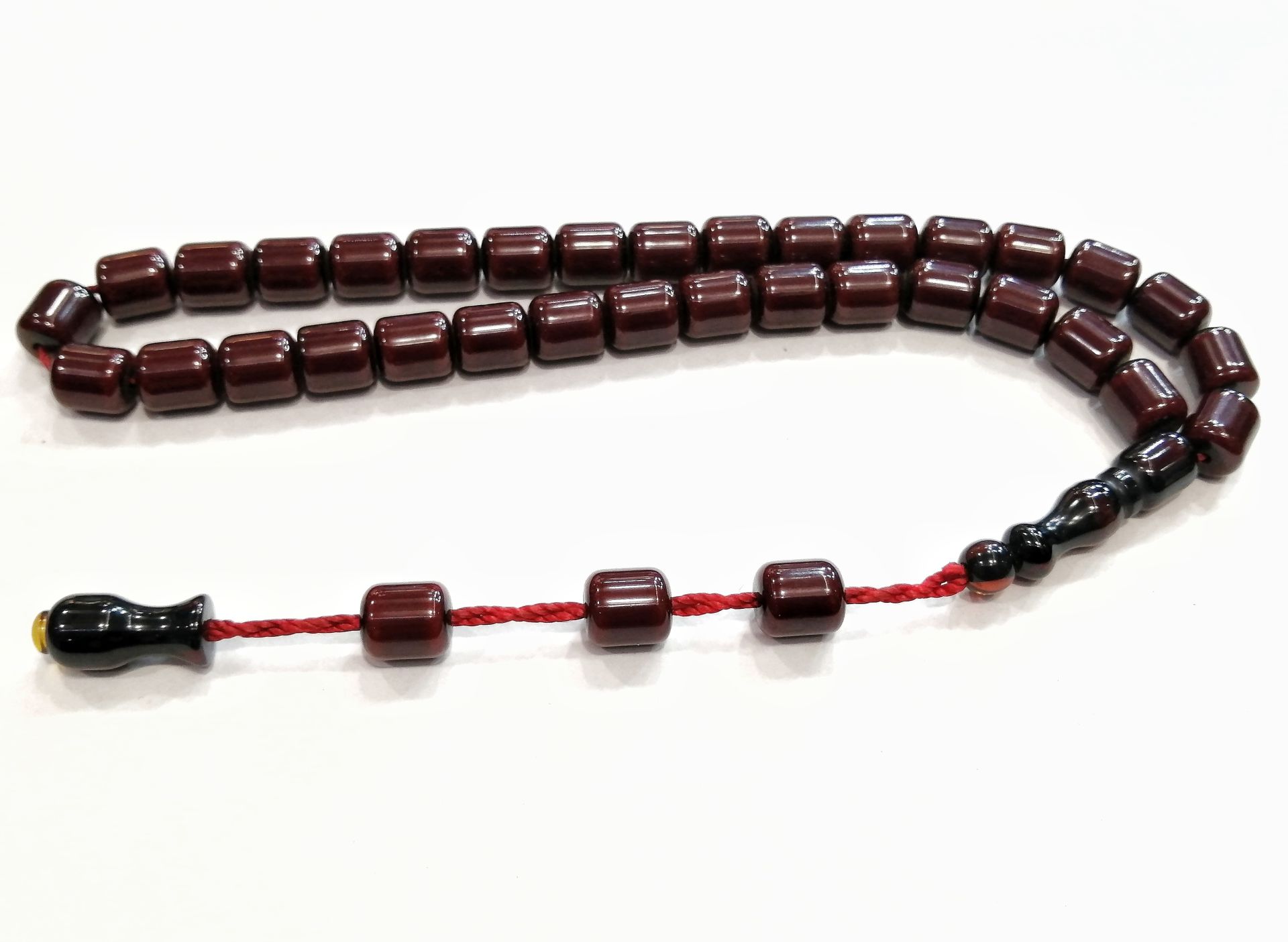 Sistem Püsküllü Kapsül Kesim Sıkma Kehribar Tesbih