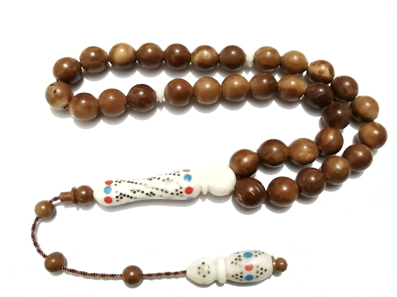 Sistem Püsküllü İmamesi Deve Kemiği Küre Kesim Kuka Tesbih