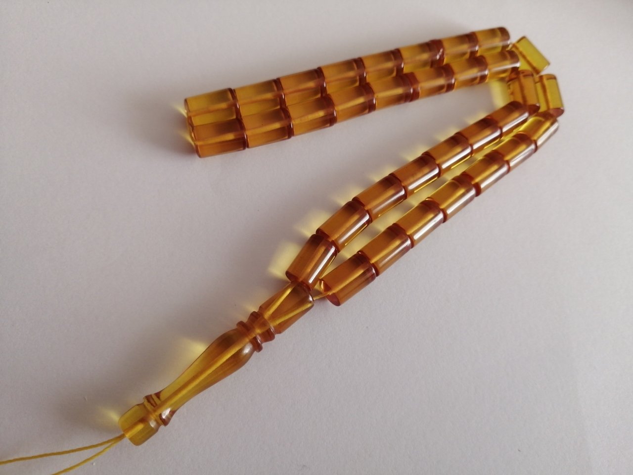 Kesme Model Ateş Kehribar Tesbih