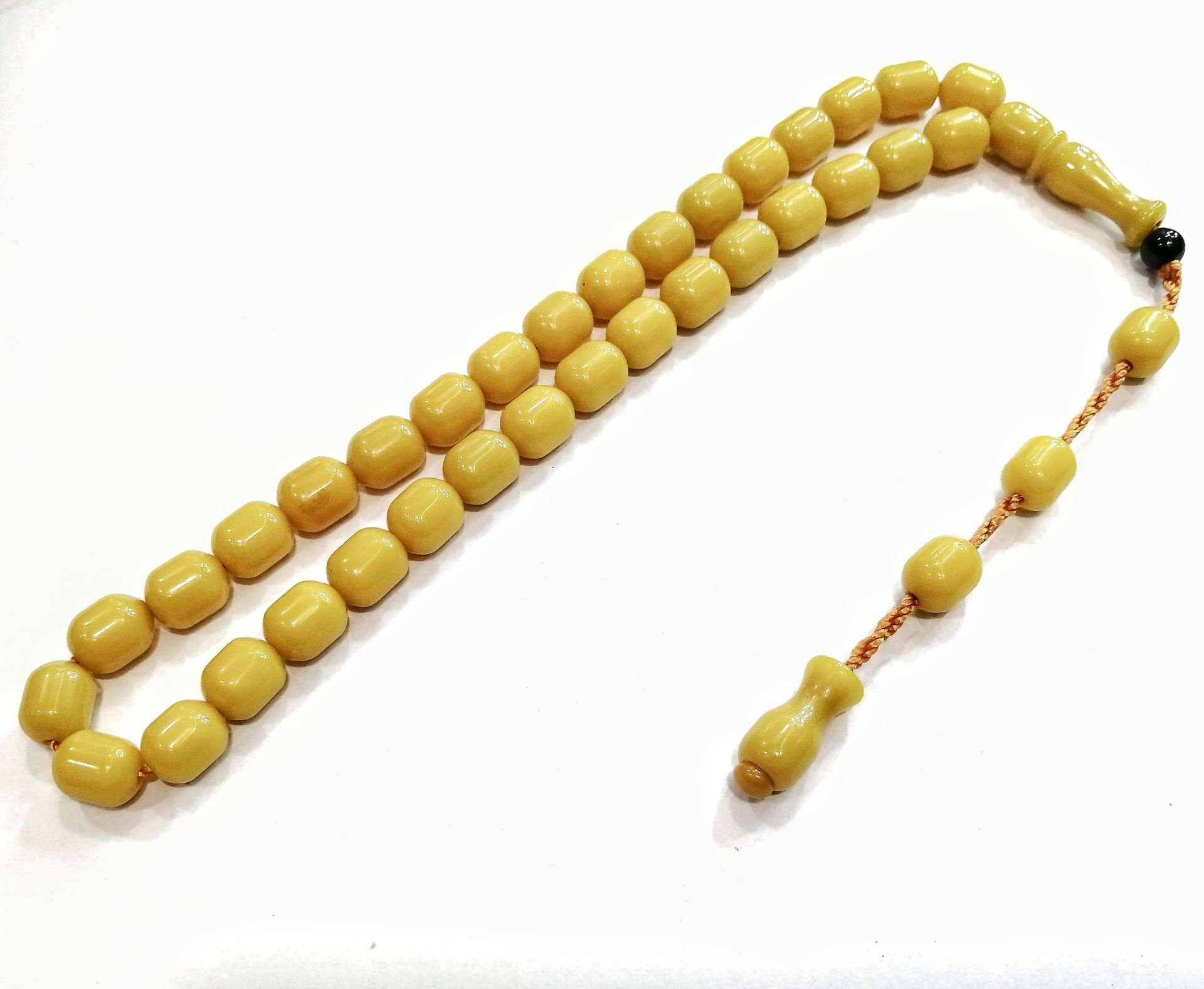 Sistem Püsküllü Kapsül Kesim Sıkma Kehribar Tesbih