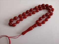 Beyzi Kesim Sıkma Kehribar Tesbih