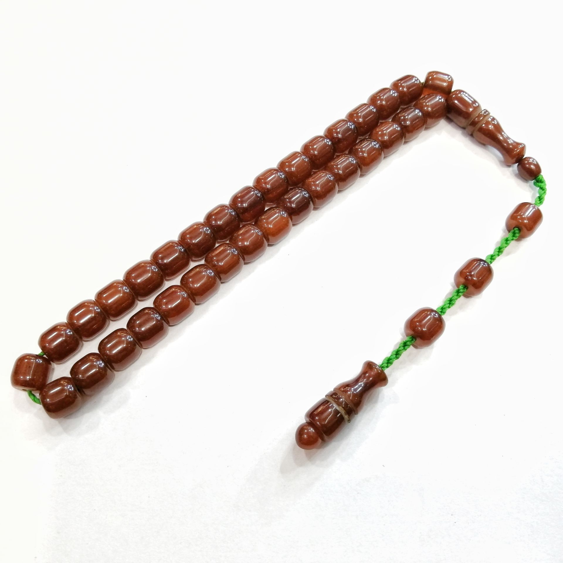 Sistem Püsküllü Kapsül Kesim Sıkma Kehribar Tesbih