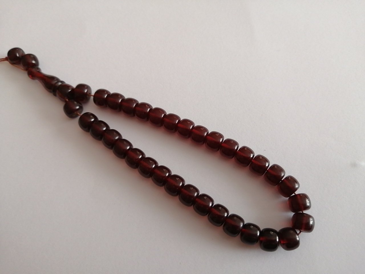 Tekerlek Kesim Bilek Boy Ateş Kehribar Tesbih