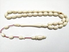 Sistem Püsküllü Fildişi Objeden Yapılmış Tesbih