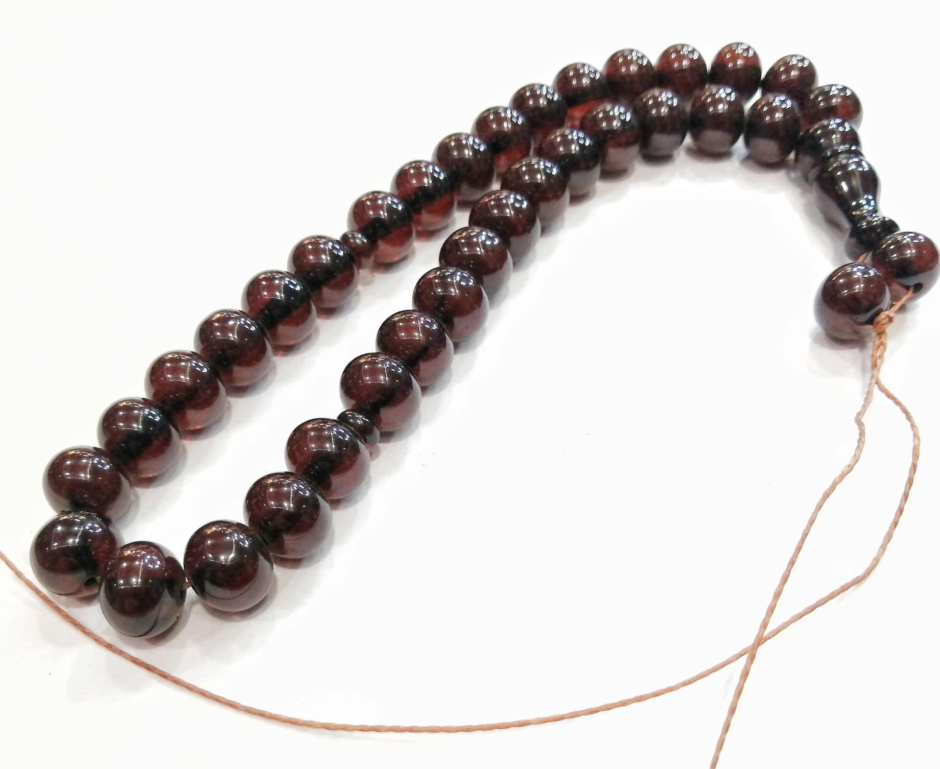 Çubuk Sıkma Kehribar Tesbih