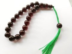 İp Püsküllü Küre Kesim Efe Model Ateş Kehribar Tesbih