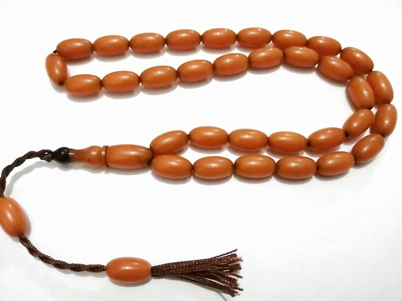 İp Püsküllü Yumurta Kesim Çubuk Malzeme Sıkma Kehribar Tesbih