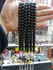 Alpaka Püsküllü Küre Kesim Rustaşı Tesbih