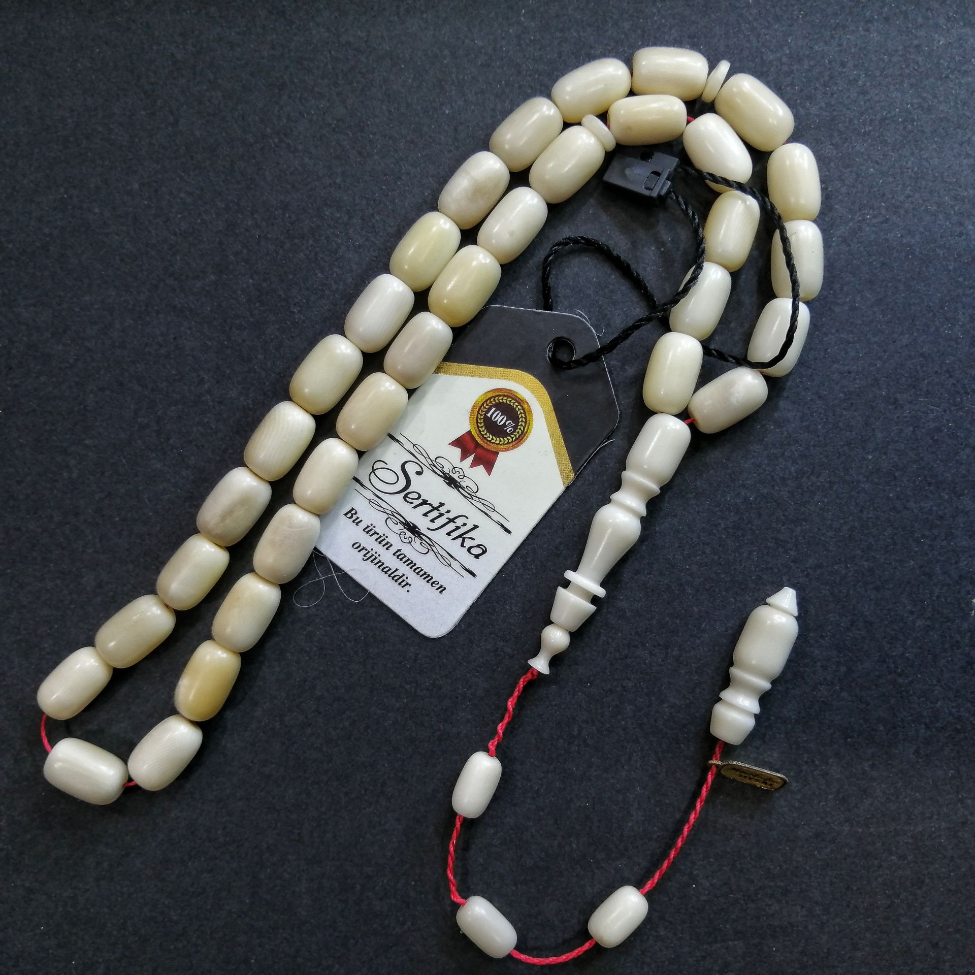 Sistem Püsküllü İmzalı Kapsül Kesim Az Hatalı Narçıl Tesbih