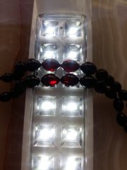 Kazaz Püsküllü Elde Yağ Gibi Çekimi Olan Birinci Sınıf Malzemeden Yapılmış Ateş Kehribar Tesbih.