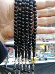 Alpaka Püsküllü Küre Kesim Rustaşı Tesbih