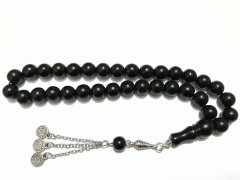 Alpaka Püsküllü Küre Kesim Rustaşı Tesbih