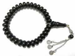 Alpaka Püsküllü Basık Kesim Bilek Boy Rustaşı Tesbih