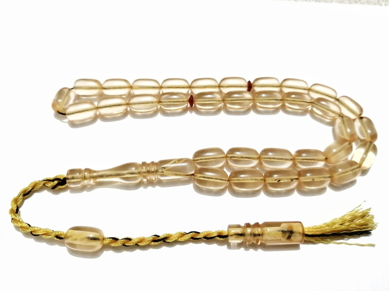 Sistem Püsküllü Kapsül Kesim Ateş Kehribar Tesbih