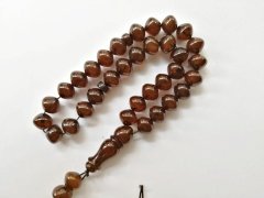 Sıgırcık Kesim Sıkma Kehribar Tesbih