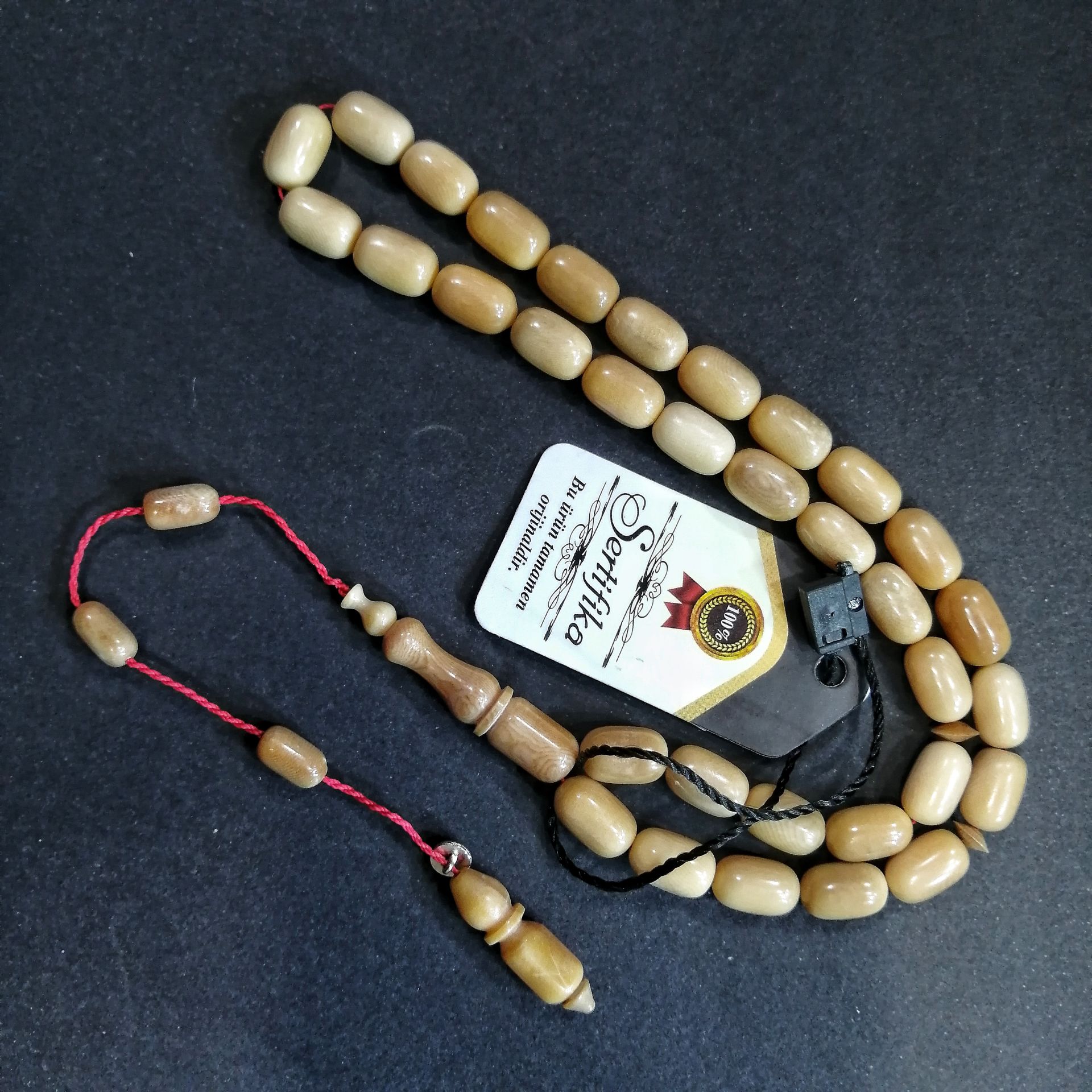 Sistem Püsküllü İmzalı Kapsül Kesim Az Hatalı Narçıl Tesbih