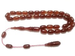 Sistem Püsküllü Kapsül Kesim Sıkma Kehribar Tesbih