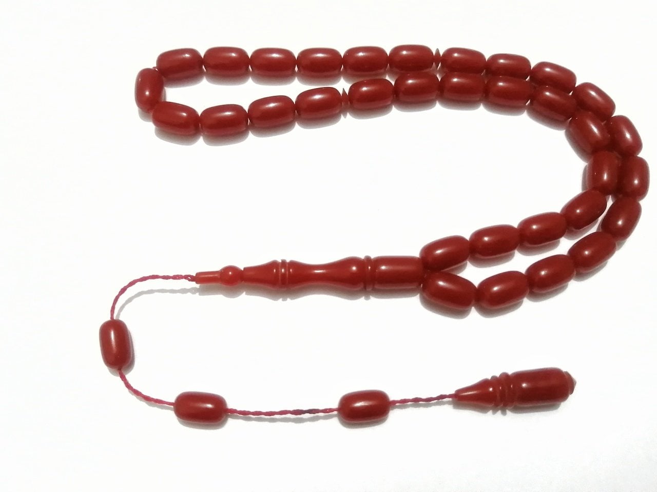 Sistem Püsküllü Kapsül Kesim Sıkma Kehribar Tesbih