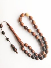 Sistem Püsküllü İbrahim Uysal İşçilikli Yumurta Kesim Yılan agacı Tesbih