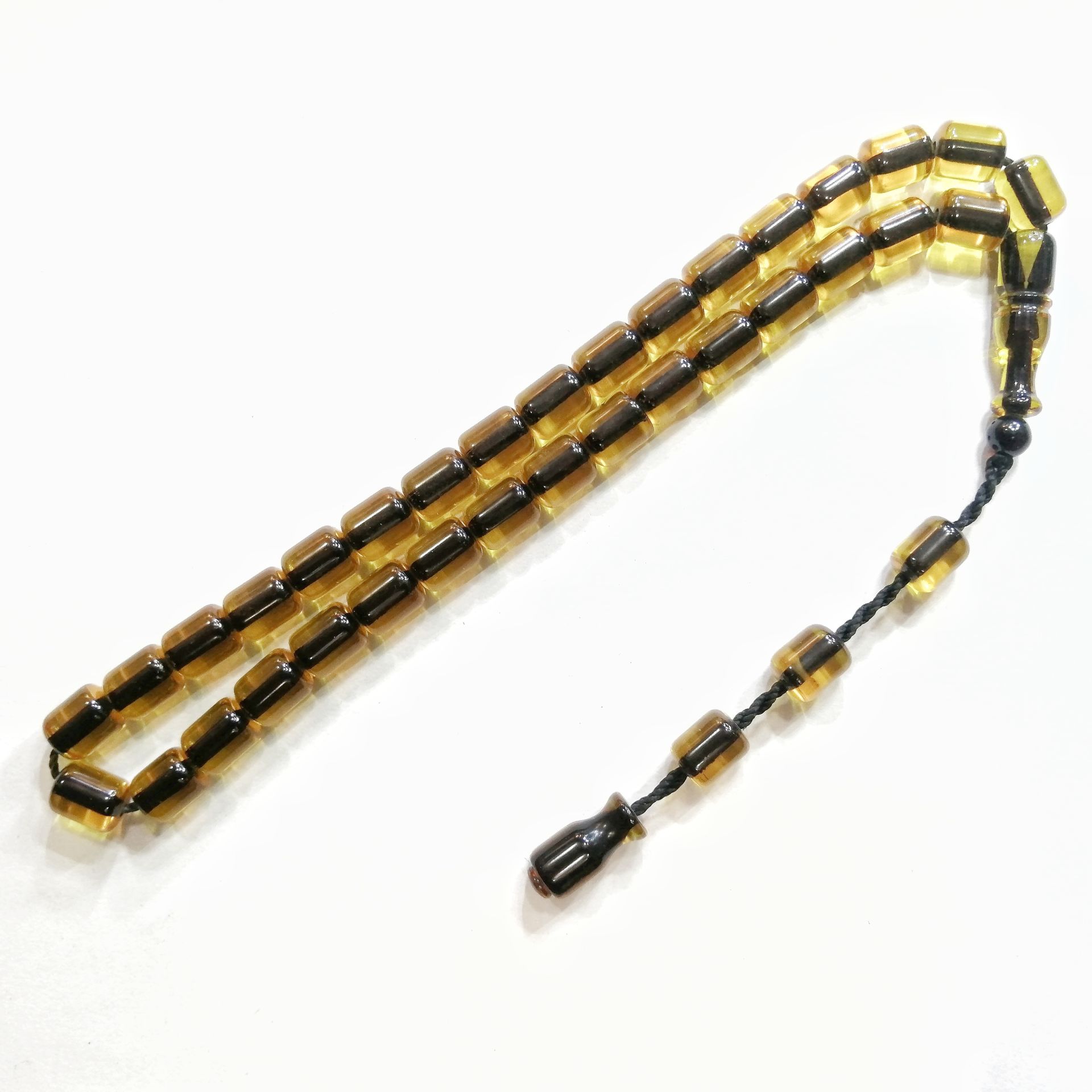 Sistem Püsküllü Kapsül Kesim Ateş Kehribar Tesbih