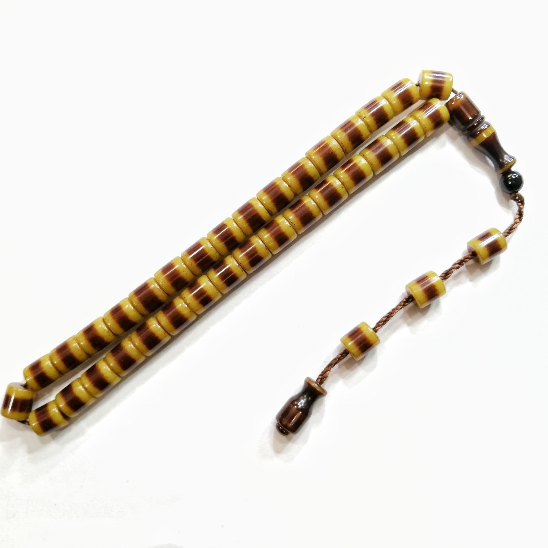 Sistem Püsküllü Kapsül Kesim Sıkma Kehribar Tesbih