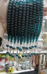 Alpaka Püsküllü Basık Kesim Çubuk Ateş Katalin Tesbih