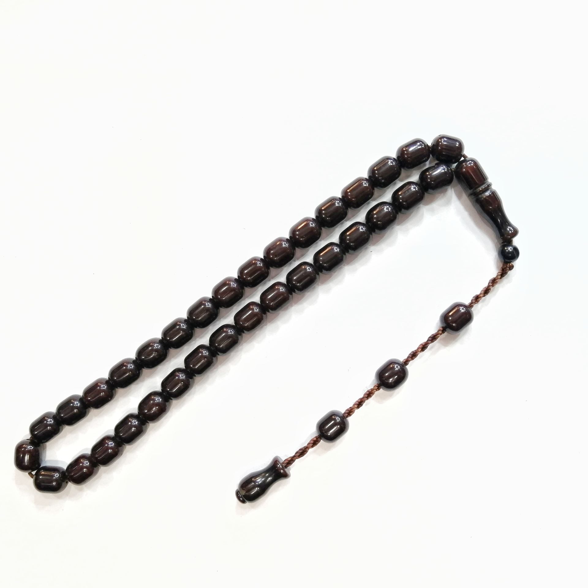 Sistem Püsküllü Kapsül Kesim Sıkma Kehribar Tesbih