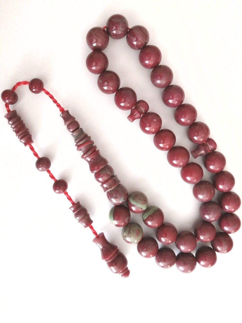 Sistem Püsküllü İmamesi Halkalı Hatasız Küre Kesim Kolleksiyonluk Katalin Tesbih