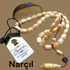 Sistem Püsküllü İmamesi Halkalı Kapsül Kesim Usta İşçilikli Narçıl Tesbih