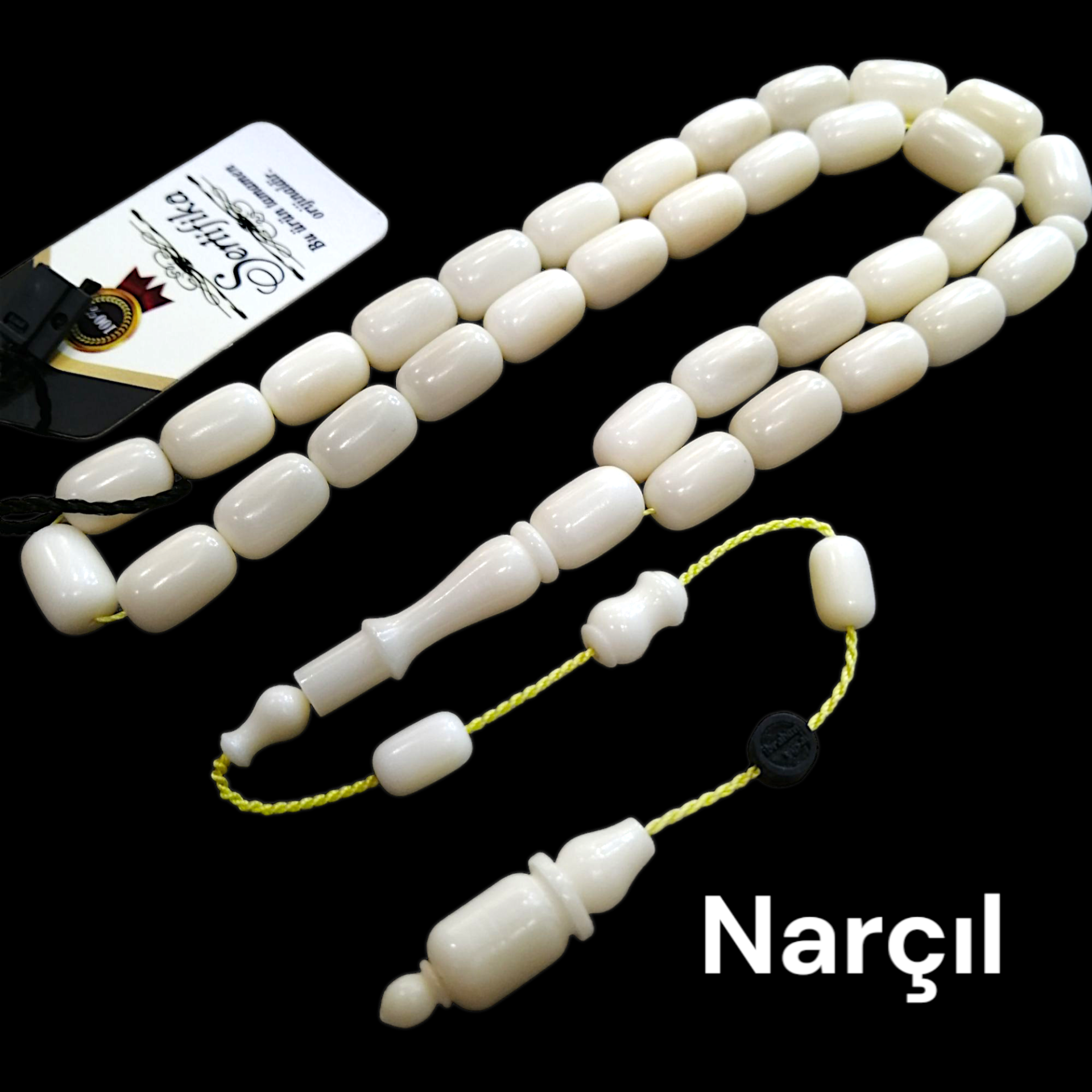 Sistem Püsküllü Kapsül Kesim Usta İşçilikli Narçıl Tesbih