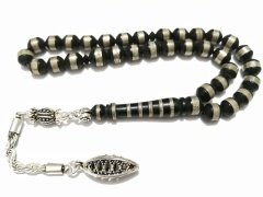 Gümüş Kaplama Püsküllü Metal Sarma İşçilikli Kuka Tesbih