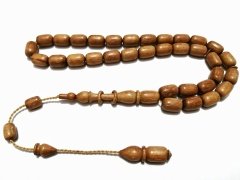 Sistem Püsküllü İmamesi Özel İşçilikli Kapsül Kesim Portakal Ağacı Tesbih