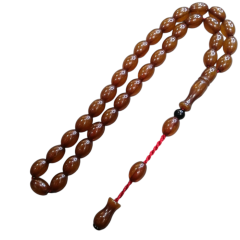 Sistem Püsküllü 4 lü Lot Çubuk Malzeme Kehribar Tesbih