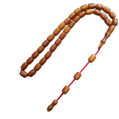 Sistem Püsküllü 4 lü Lot Çubuk Malzeme Kehribar Tesbih