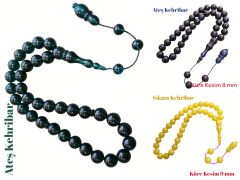 3 lü Lot Sistem Püsküllü Küre Kesim İşçilikli Ateş&Sıkma Tesbihler