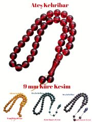4 lü Lot Küre Kesim İşçilikli Ateş&Sıkma Tesbihler