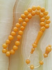 Sistemli Imamesi İşçilikli Ateş Kehribar Tesbih