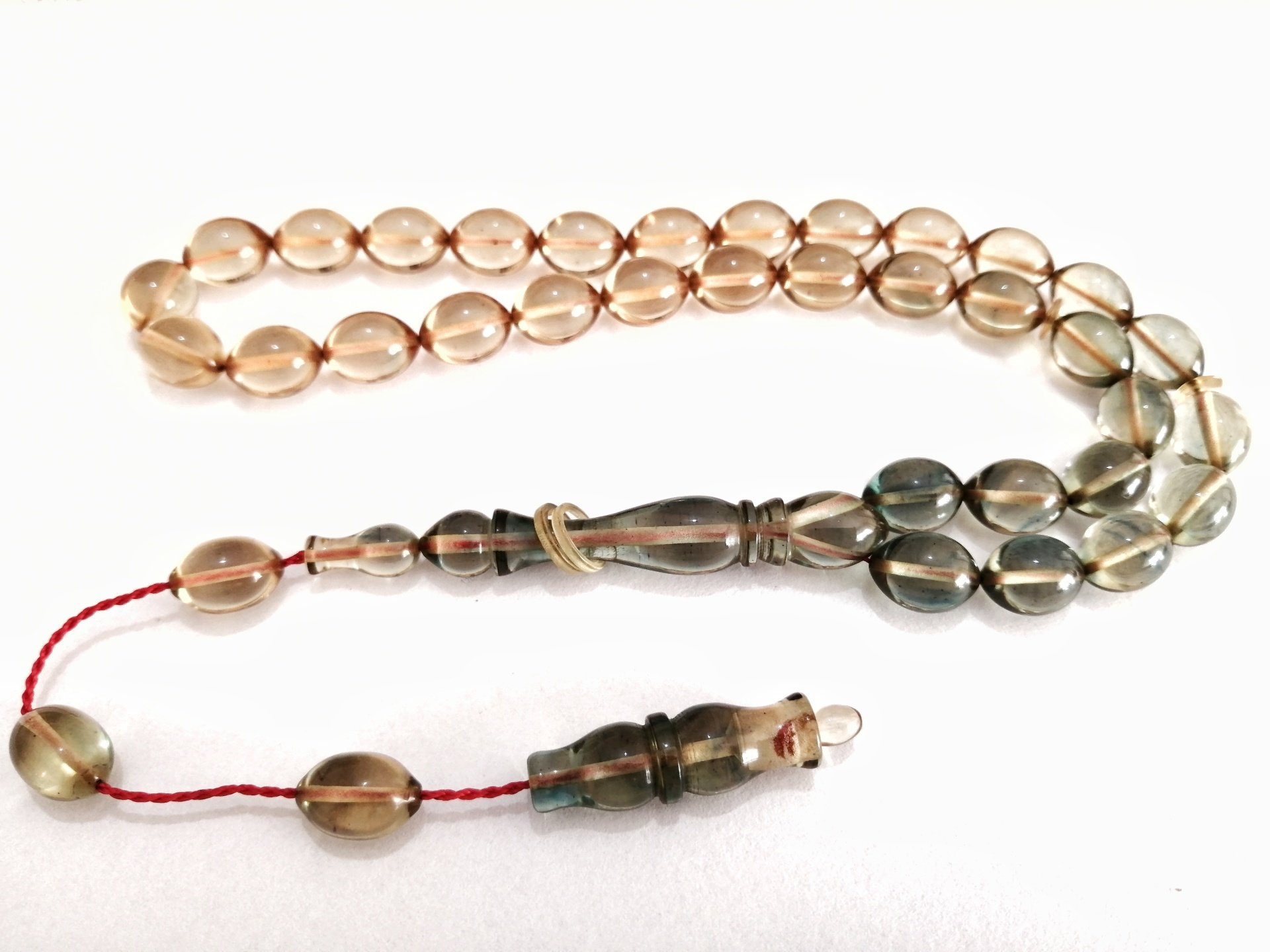 Sistem Püsküllü İmamesi Halkalı Tombul Beyzi Kesim Ateş Kehribar Tesbih