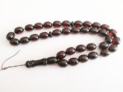 Büyük Boy Ateş Kehribar Tesbih