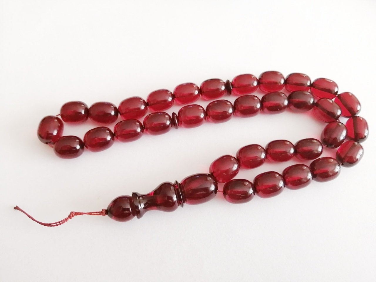 Büyük Boy Ateş Kehribar Tesbih