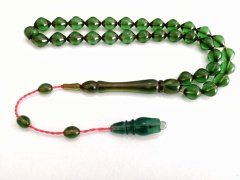 Sistem Püsküllü Tombul Beyzi Kesim Ateş Kehribar Tesbih