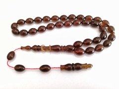 Sistem Püsküllü İmamesi Halkalı Tombul Beyzi Kesim Ateş Kehribar Tesbih