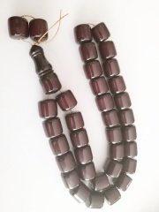 Büyük Boy Kapsül Kesim Sıkma Kehribar Tesbih